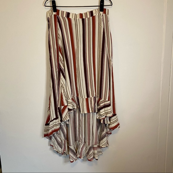 ✨torrid multi stripe challis hi-lo skirt✨ - Picture 4 of 8